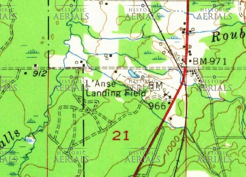 Muzzys Lodge (Muzzys Airport) - 1965 Topo Map (newer photo)